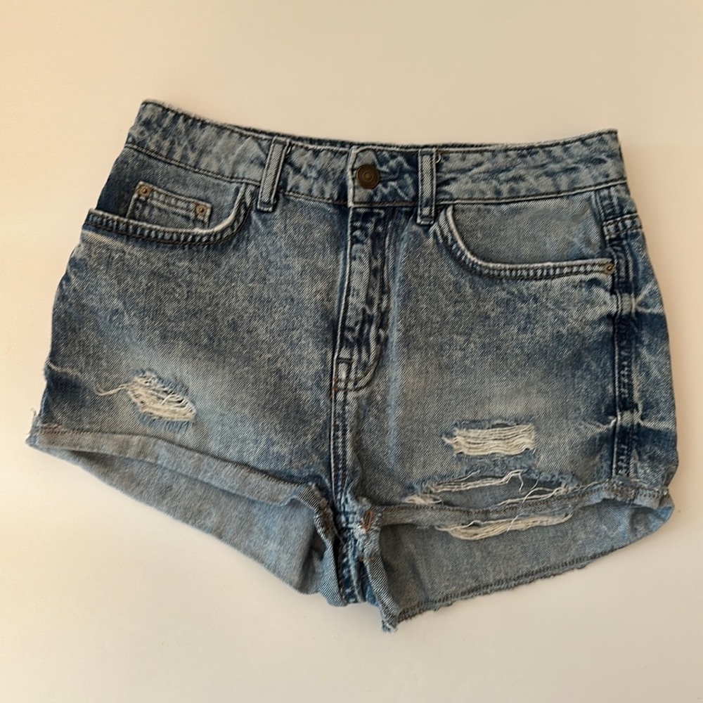 Top shop denim shorts